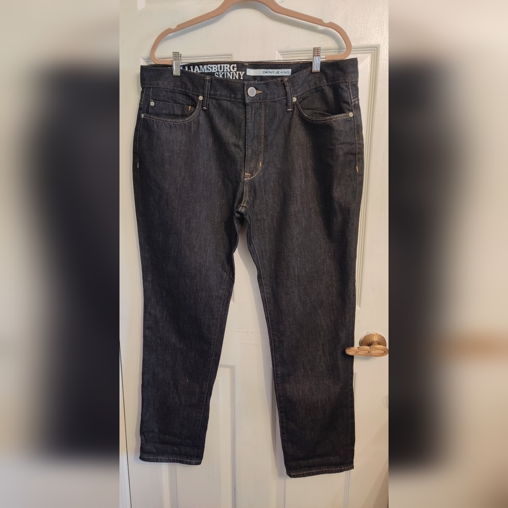DKNY Williamsburg Dark Skinny Jeans Size 38